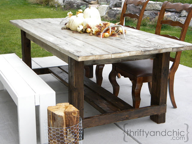 how to build wood outdoor table